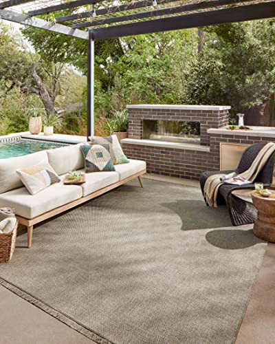 Loloi Dawn Collection Indoor/Outdoor DAW-04 Coffee 6'-4" x 9'-2" Area Rug | Amazon (US)