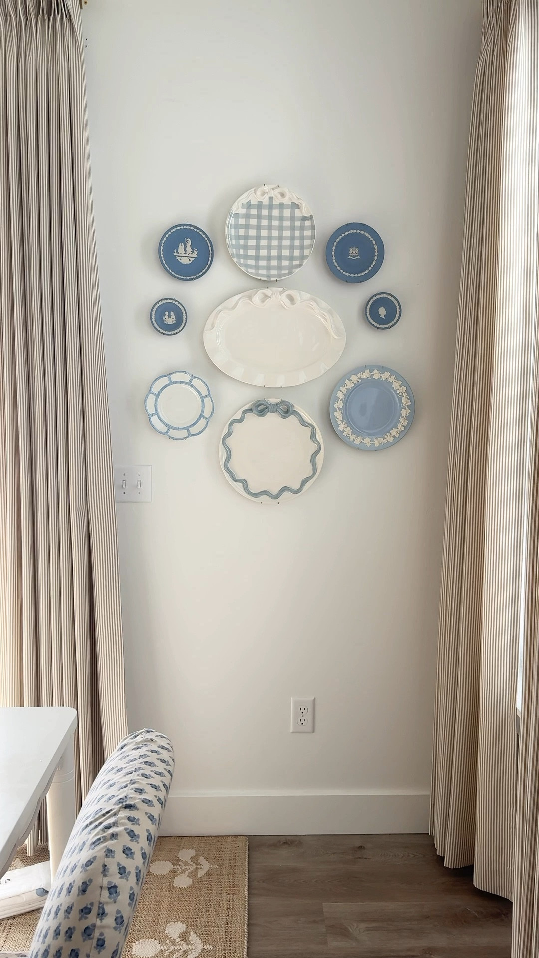 Dish Wall Design 💙
Use code- homebyheidi 
for Twopages Curtains 


#LTKSeasonal #LTKHome #LTKdayinmylife