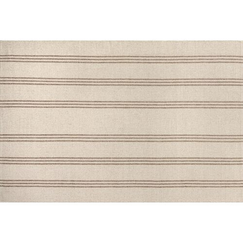 Lauren Liess Hawthorn Striped Wool Area Rug - Handcrafted - Ivory - Ivory | Floor Covering, Carpet, Mat, Area Rug | One Kings Lane