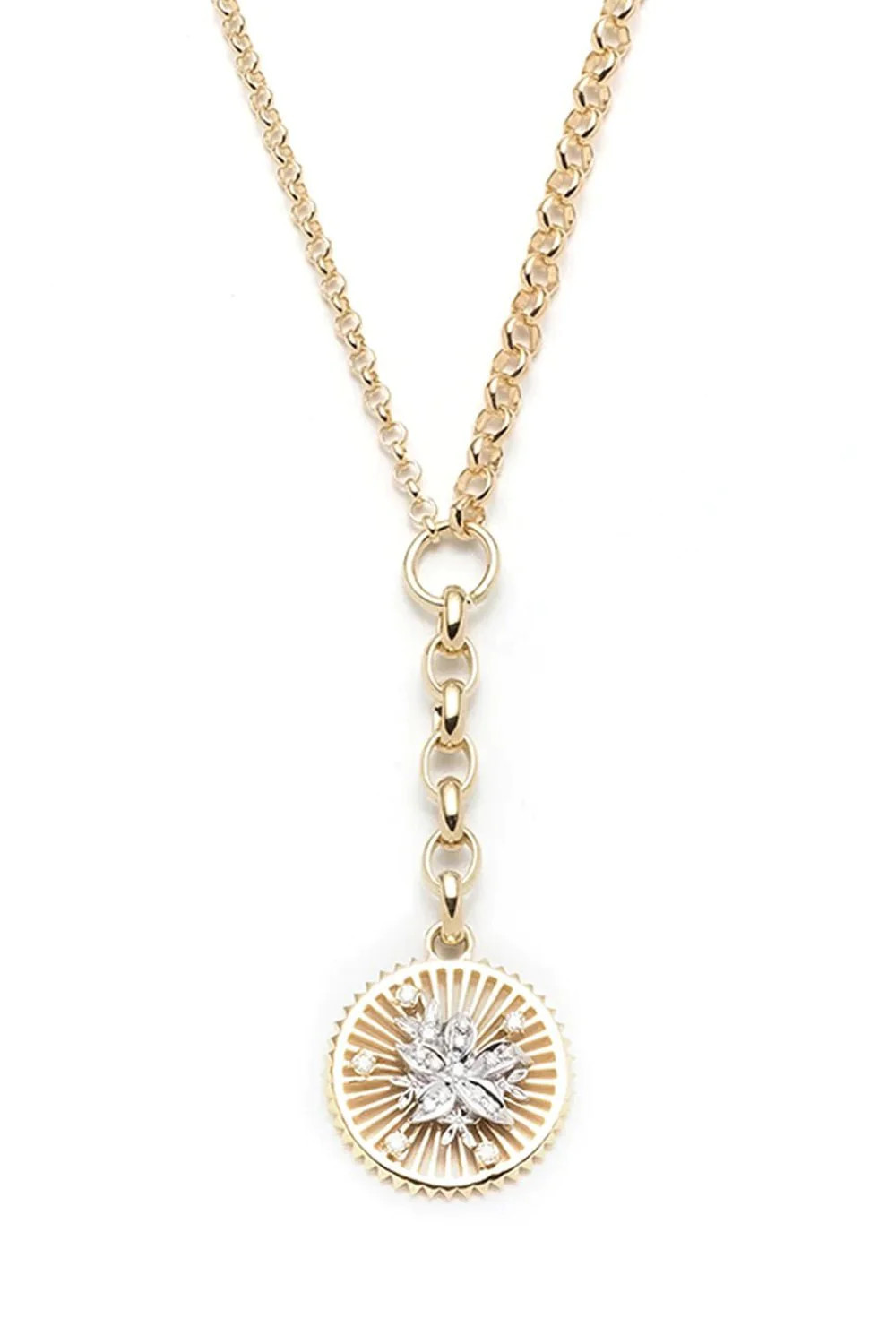 Resilience Medallion Belcher Necklace | Marissa Collections