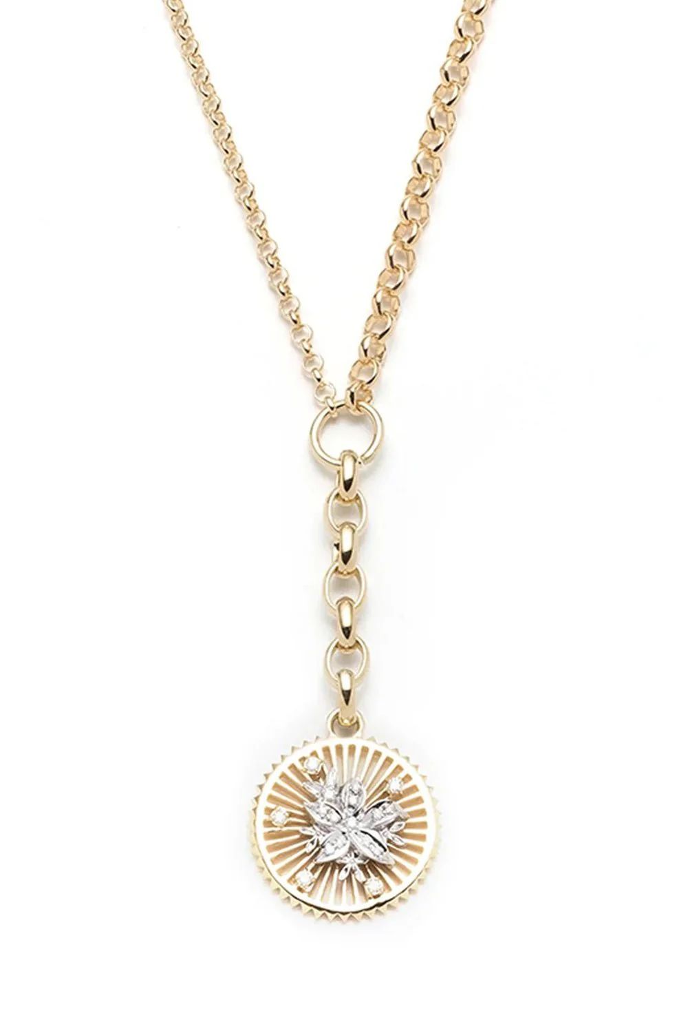 Resilience Medallion Belcher Necklace | Marissa Collections