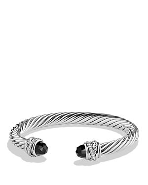 David Yurman Crossover Bracelet with Diamonds and Black Onyx in Silver | Bloomingdale's (US)