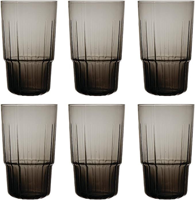 Bloomingville Modern, Set of 6, Grey Drinking Glass, Gray | Amazon (US)