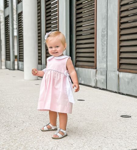 Seeing the world with from the innocent curiosity of a baby's perspective - every moment is a marvel! 💗 Margot is loving her new Castles and Crown dress (only $36!) for our trip to Rosemary Beach, and the bow details and adorable collar are the sweetest details on our precious girl! #castlesandcrowns #ad 

#LTKbaby #LTKfindsunder50 #LTKkids