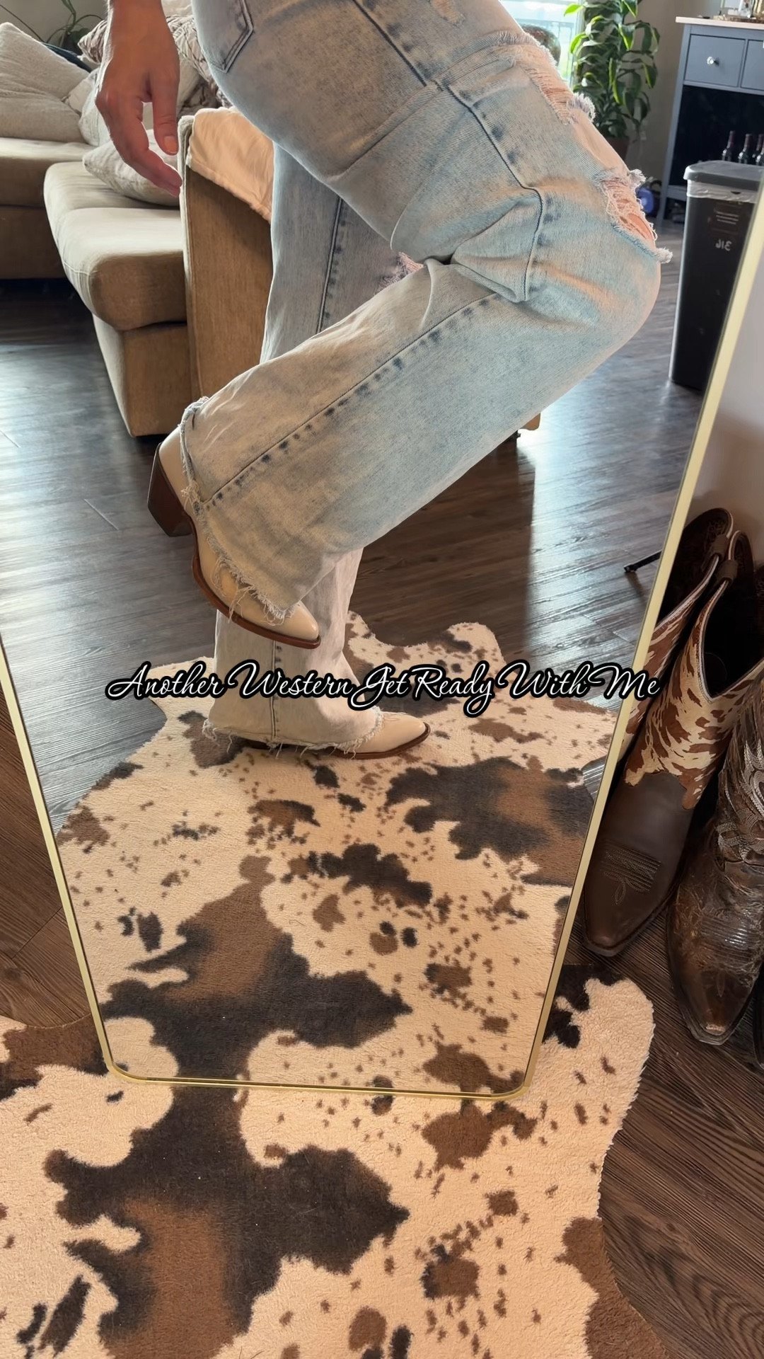 Western Outfit of the Day

Jeans - Size 7. Normal size is Medium or 7-9. Save $ with THE_REAL_TINA_MARIE at checkout.
Top- Size medium. Def TTS. 
Also, it’s a brami! Save $ with TINAKLASSY1.
Jacket is on my IG 🤎🌵🤠

#LTKgrwm #LTKdayinmylife #LTKootd