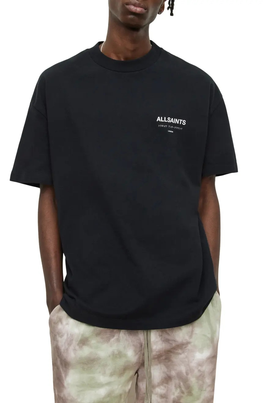 AllSaints Underground Oversize Graphic Tee | Nordstrom | Nordstrom
