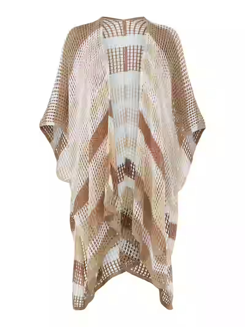 No Boundaries Acrylic Striped Coverup, Women's | Walmart (US)