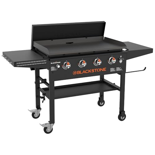 Blackstone Omnivore Outdoor Flat Top Gas Griddle w/ Hard Cover, 36” - for Breakfast, BBQ & Grilling w/ Steel Cooking Surface, Folding Side Shelves, Rear Grease System & Push-Button Ignition | Amazon (US)