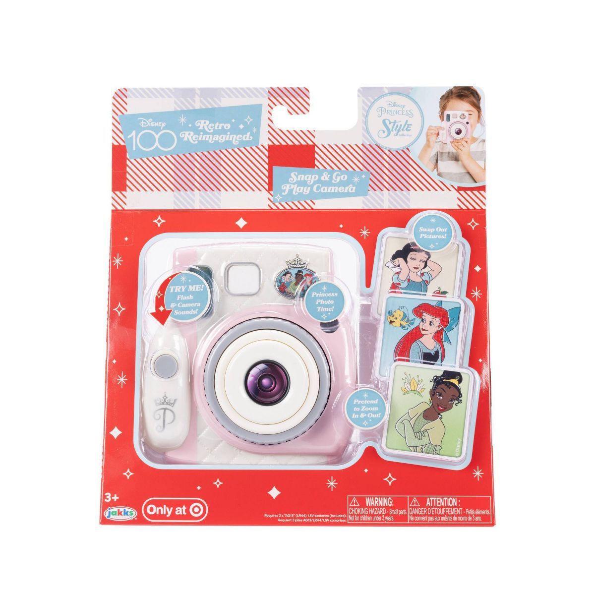 Disney Princess Retro Reimagined Snap N Go Play Camera | Target