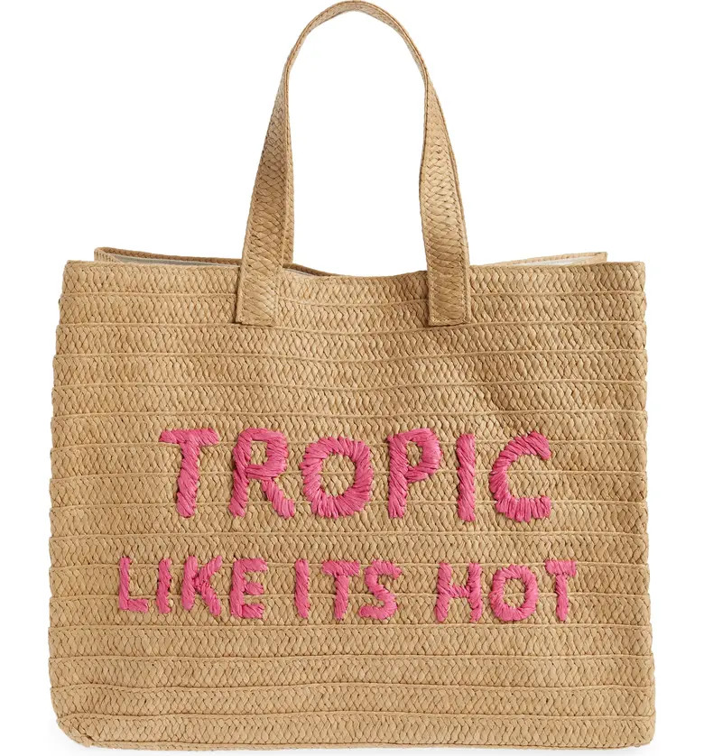 Tropic Like Its Hot Straw Tote | Nordstrom
