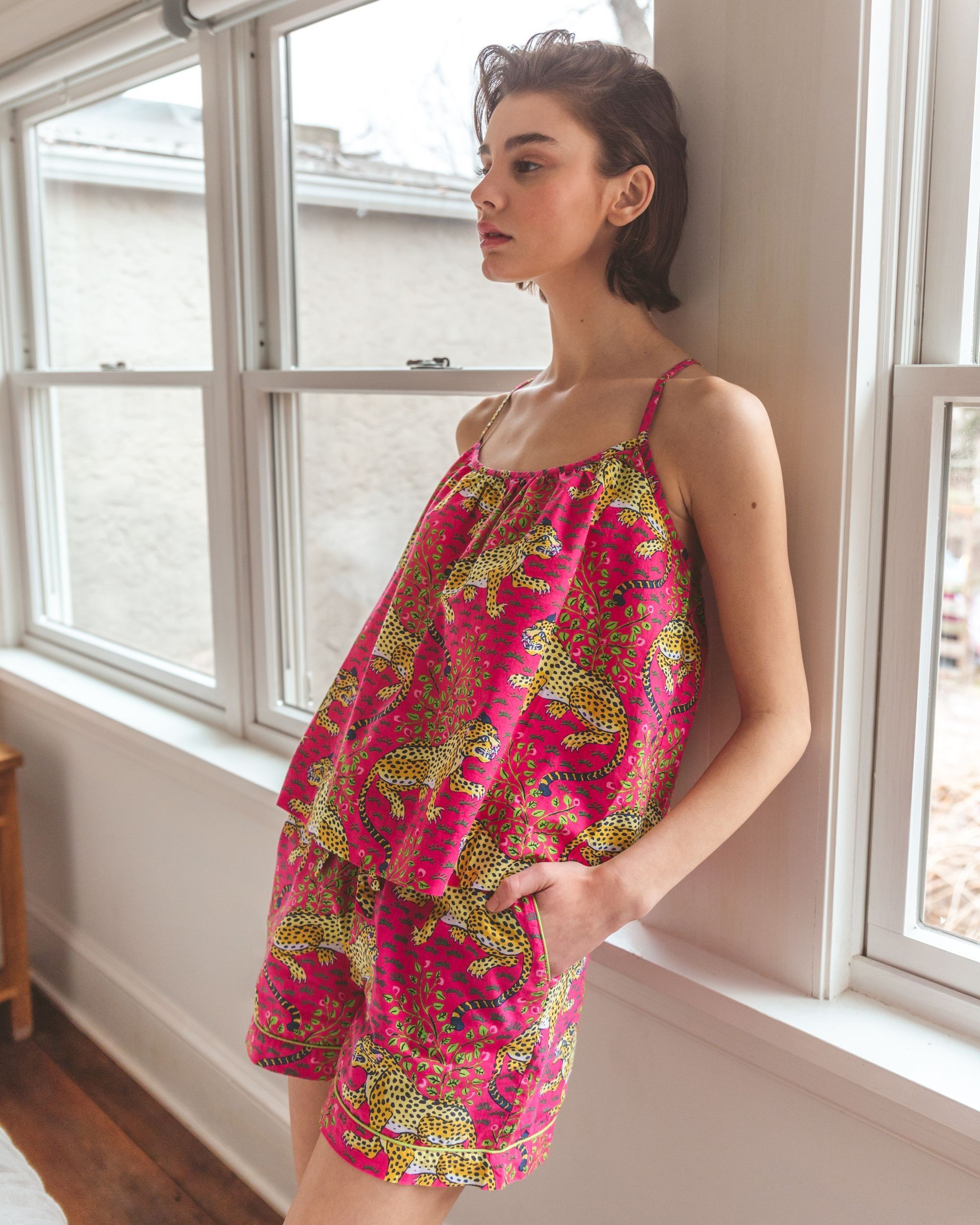 Bagheera - Cami Shorts Set - Hot Pink | Printfresh