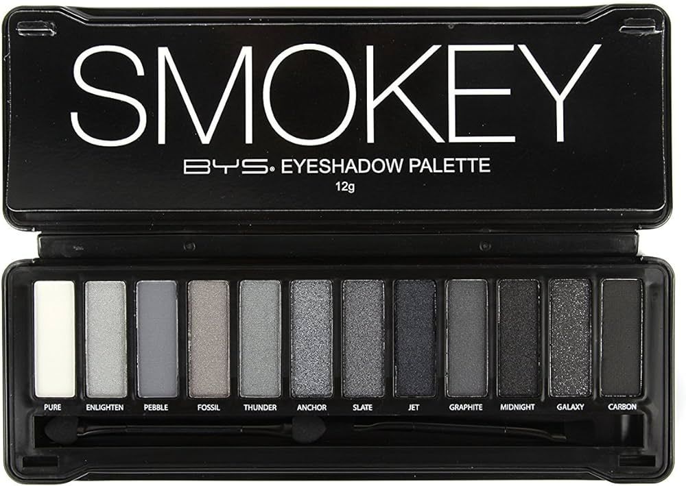 BYS 12 Color Eyeshadow Palette, Nude Smokey, 3 Ounce, 1 Count | Amazon (US)