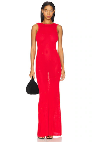 Runaway The Label Adriana Maxi Dress in Cherry from Revolve.com | Revolve Clothing (Global)