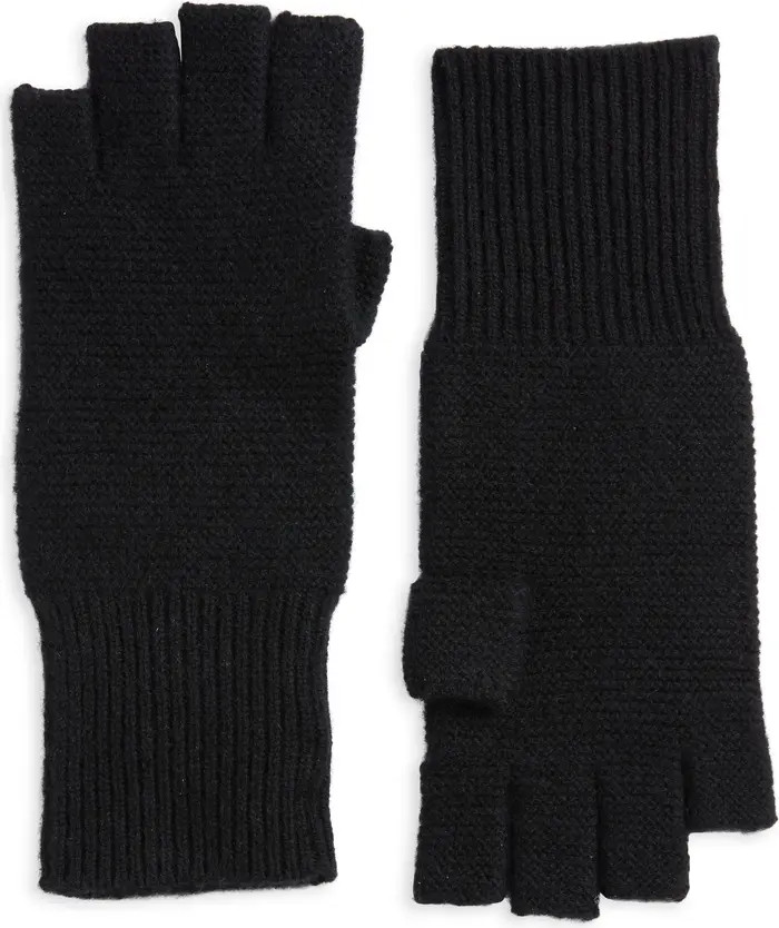 Wool & Cashmere Fingerless Gloves | Nordstrom