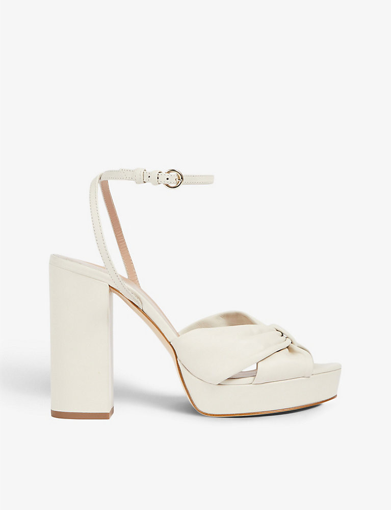 Amanda knotted leather platform sandals | Selfridges