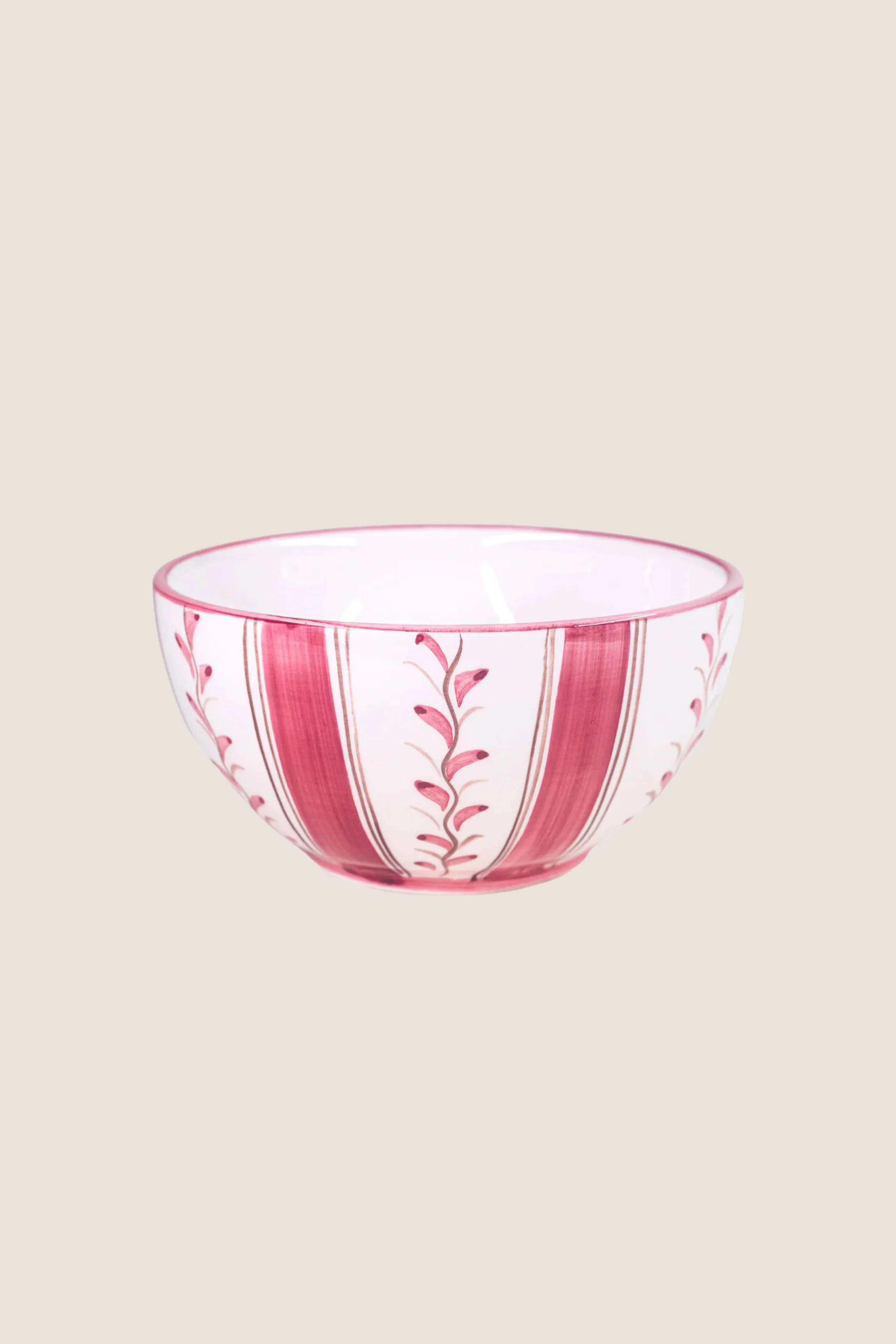 Rose Stripe Cereal Bowl | Tuckernuck (US)