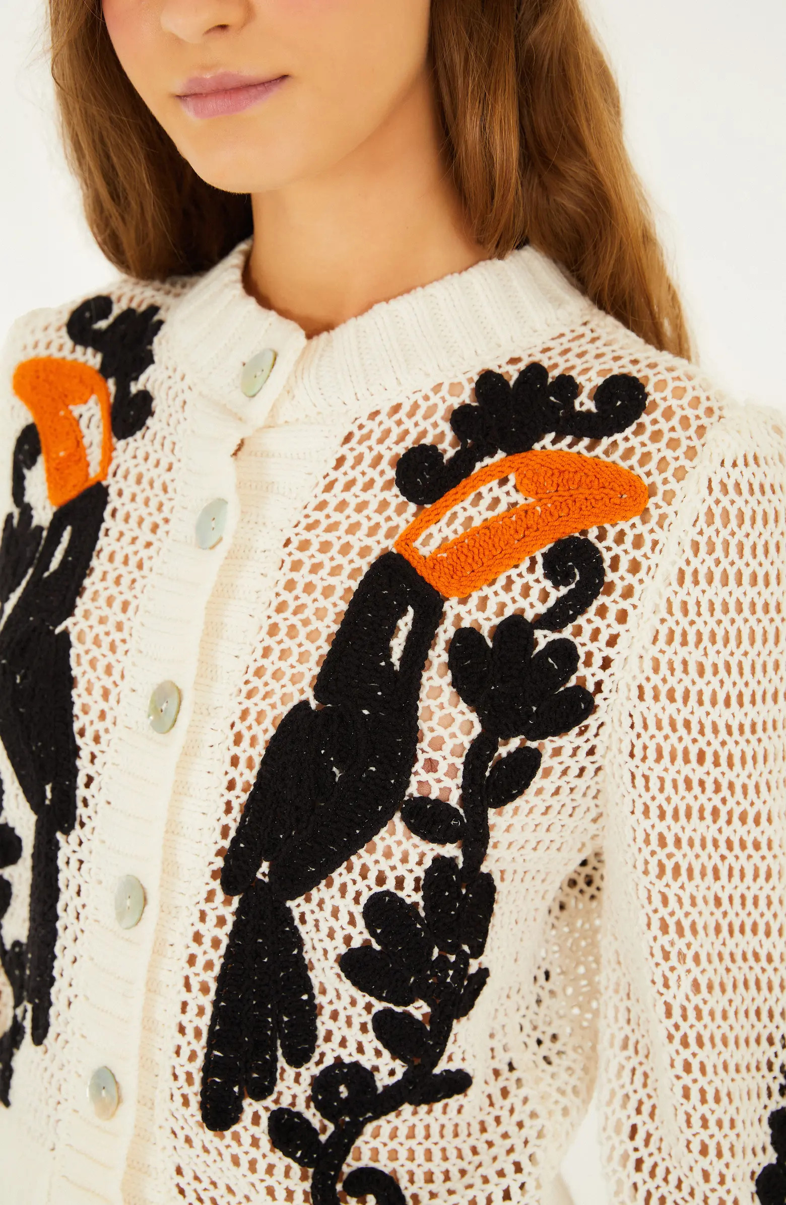 Toucan Crochet Cardigan | Nordstrom