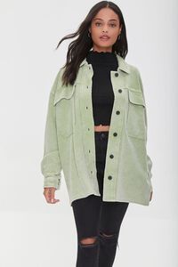 Reverse Fleece Drop-Sleeve Shacket | Forever 21 | Forever 21 (US)