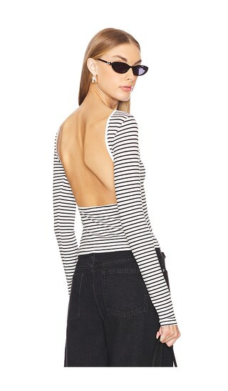 Skyler Top in White & Black | Revolve Clothing (Global)