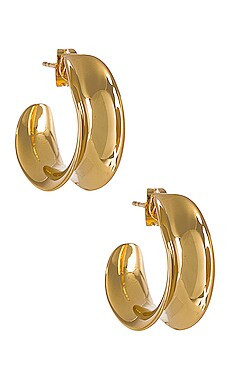 Luv AJ Margot Hoops in Gold from Revolve.com | Revolve Clothing (Global)