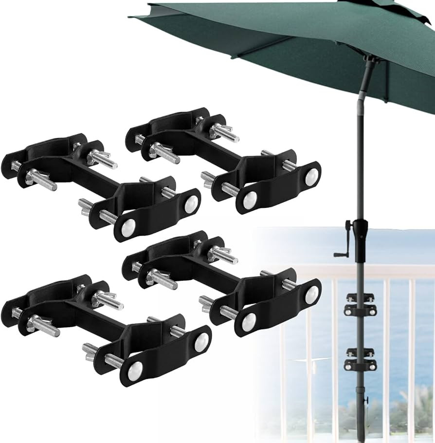 Patio Umbrella Holder, Heavy Duty Deck Umbrella Mount, Umbrella Holder for Deck Railing, Deck Mou... | Amazon (US)