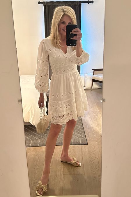 Little white dress for dinner. Perfect for the beach too! 
Size - S 


#LTKtravel #LTKstyletip #LTKshoecrush