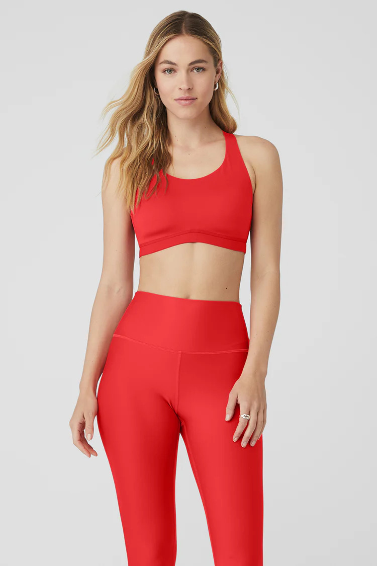 Power Play High Impact Bra - Red Hot Summer | Alo Yoga (US)