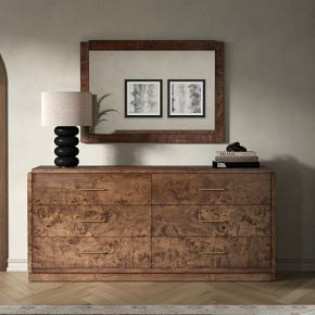 Finlo Burled Wood 6-Drawer Dresser (68") | West Elm (US)