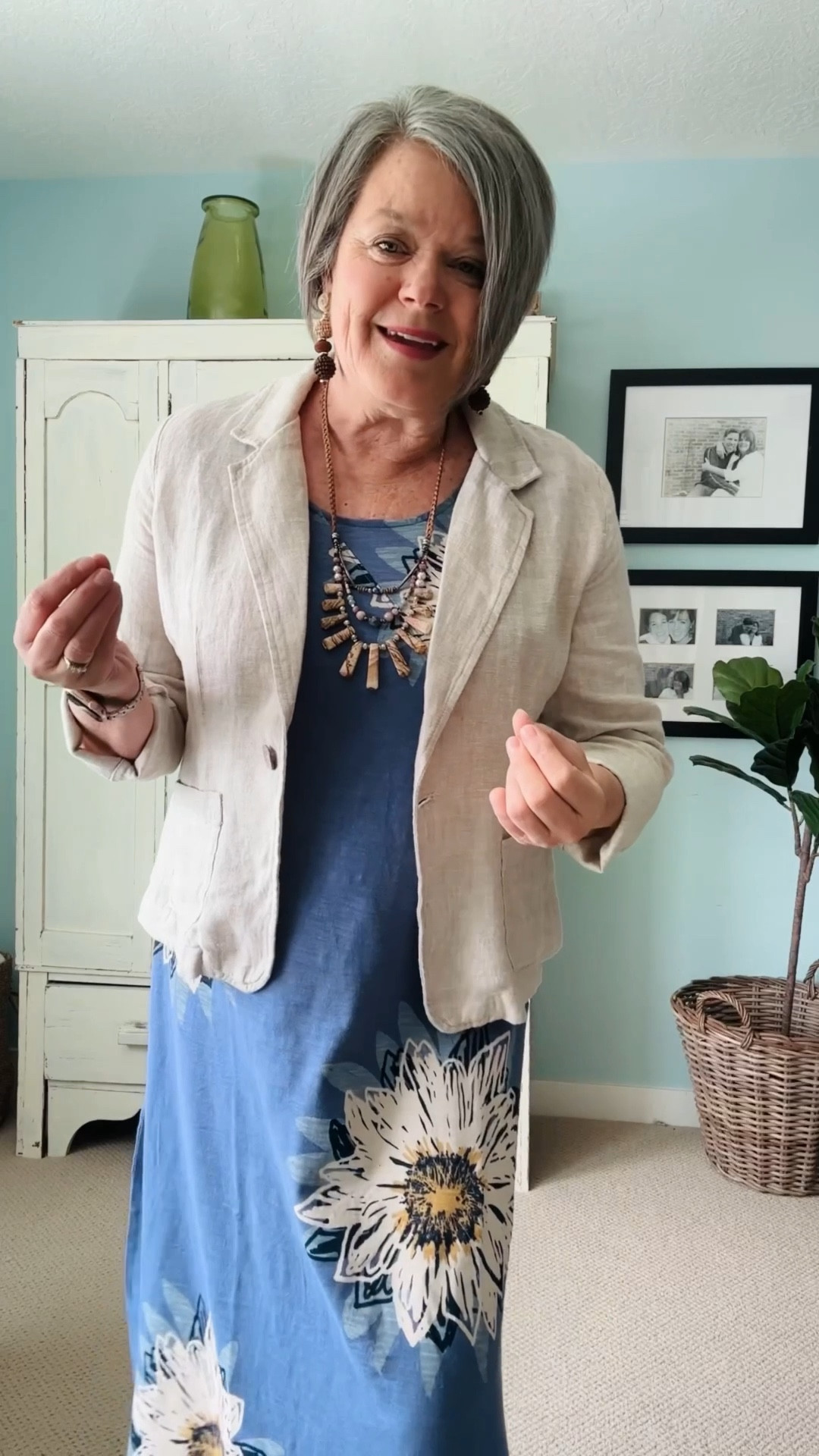 Don’t you love it when you can find a dress that can do double duty? This is it! This dress from @coldwatercreek is fabulous! It can be worn dressed up with a linen jacket also from @coldwatercreek and cute sandals. Perfect to go to dinner or church. Then it can also be worn as a swimsuit cover up and you are ready for the beach or pool! Perfect for packing! 
#midsizedress #coldwatercreekpartner #ad 

#LTKootd #LTKMidsize