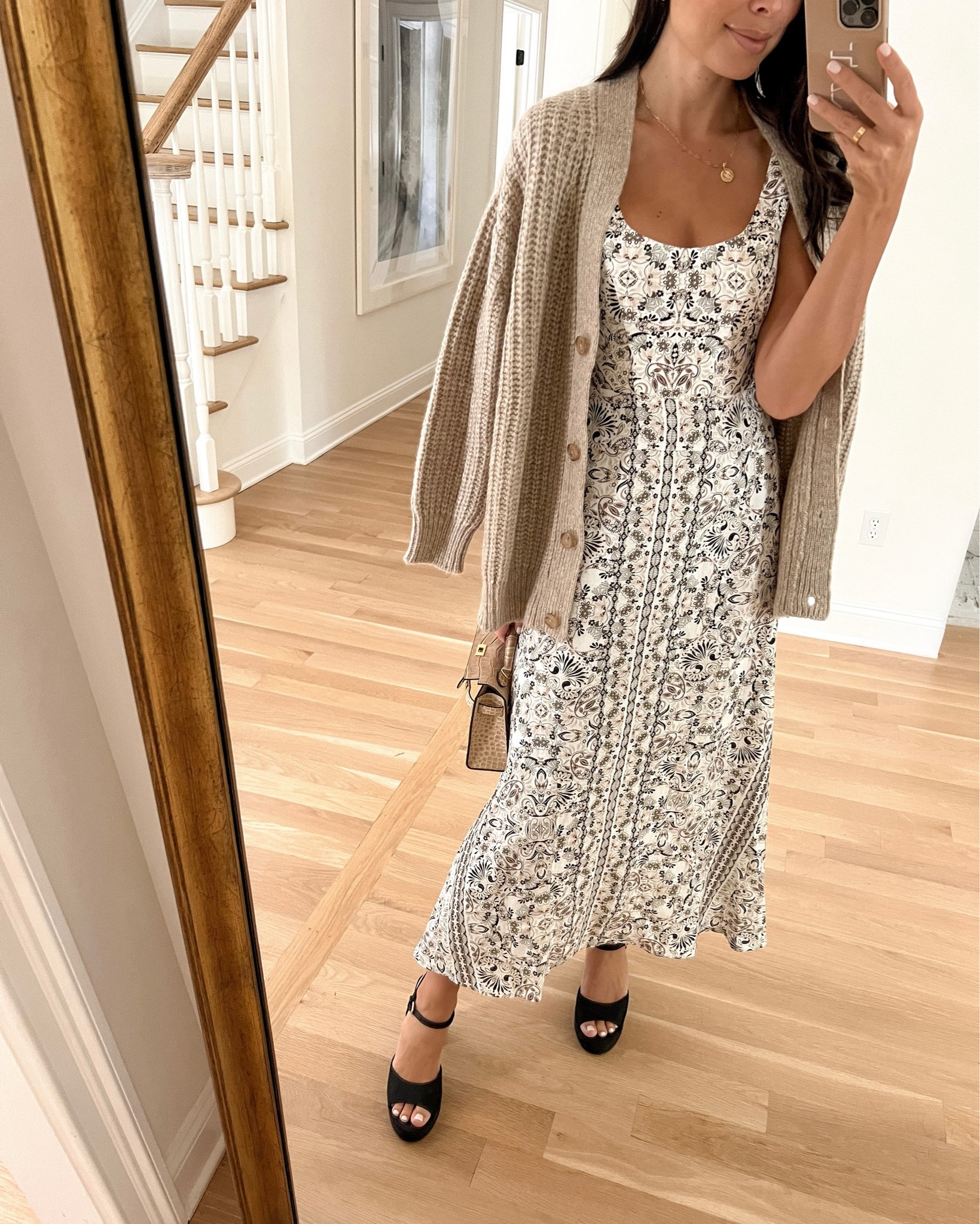 knee length dresses for ladies Mary Katrantzou Sleeveless Print Silk Dress – Runway Catalog main image 0
