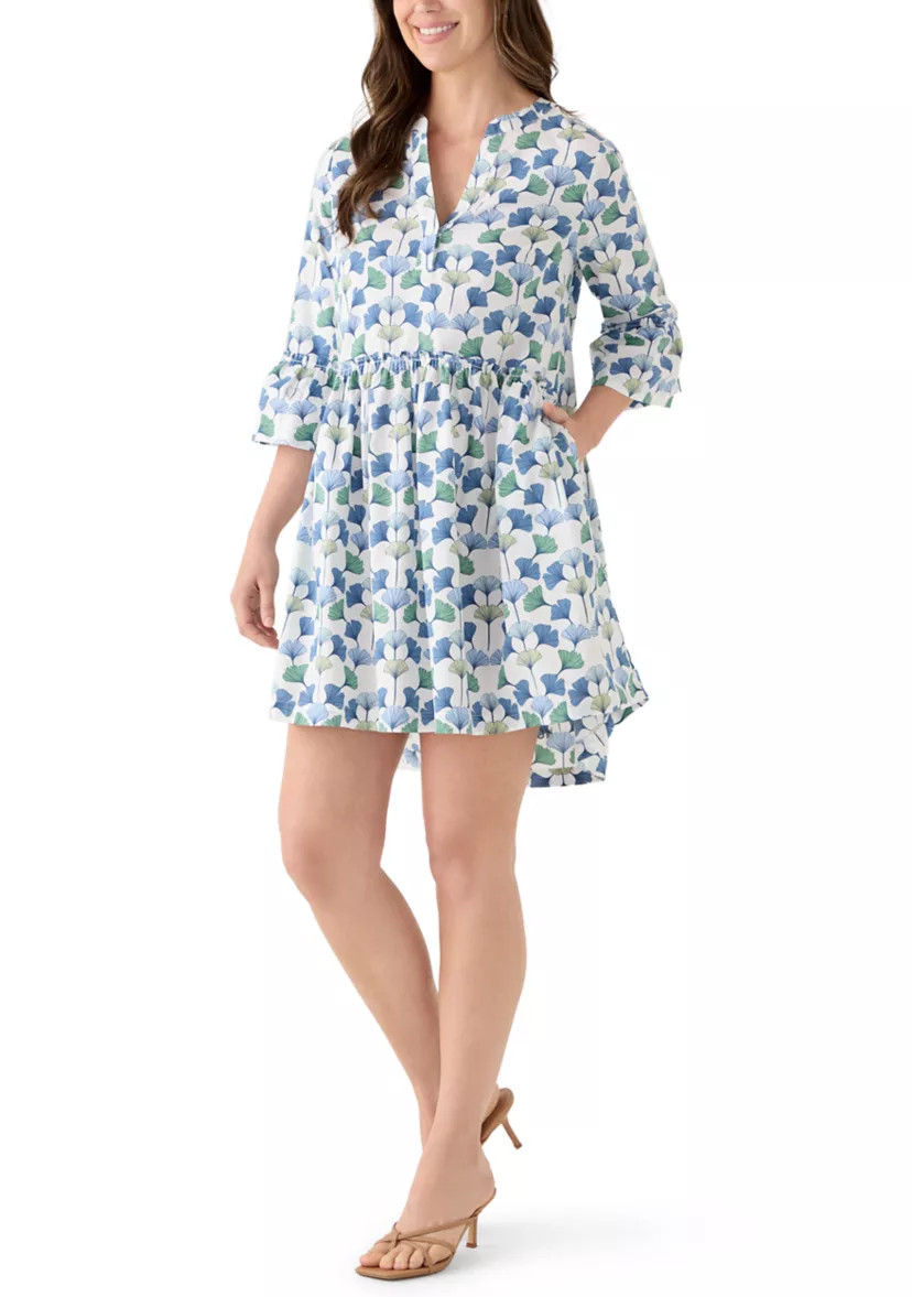 Women's Three-Quarter Sleeve Flounce Tiered Dress | Belk