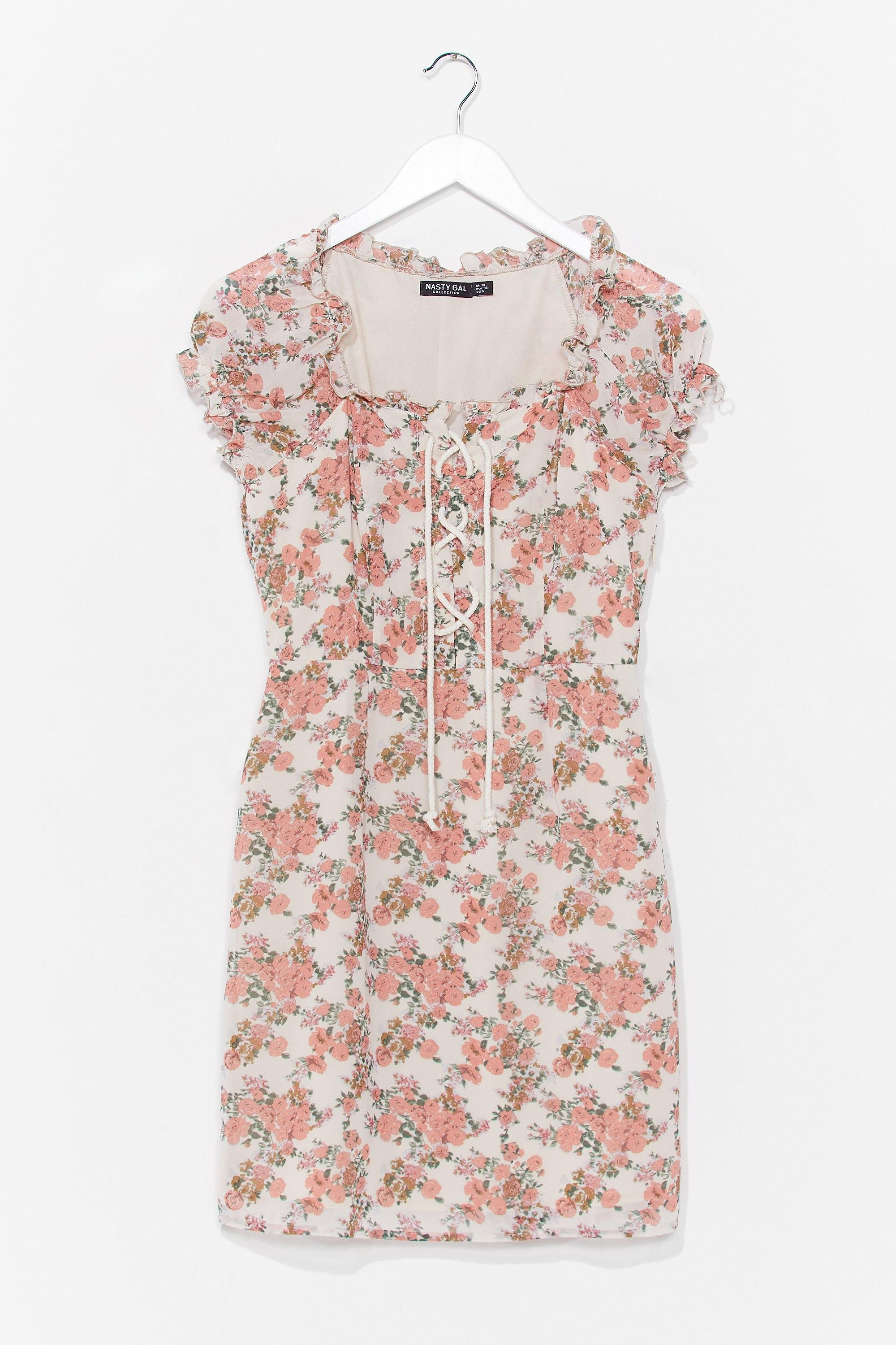 Grow Strings Attached Floral Mini Dress | Nasty Gal Canada
