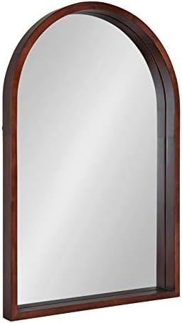 Kate and Laurel Hutton Arch Mirror, 24x36, Brown | Amazon (US)