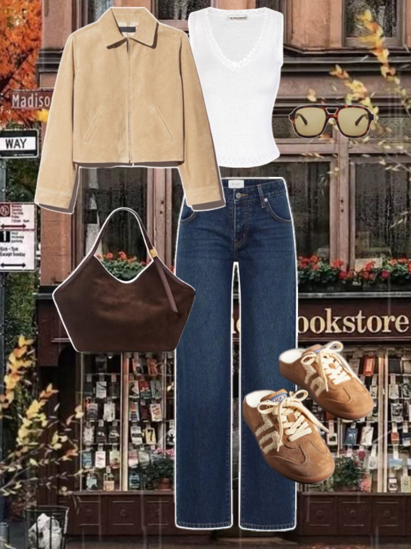 Casual fall outfit idea, neutral outfit, sneaker slides

#LTKSeasonal