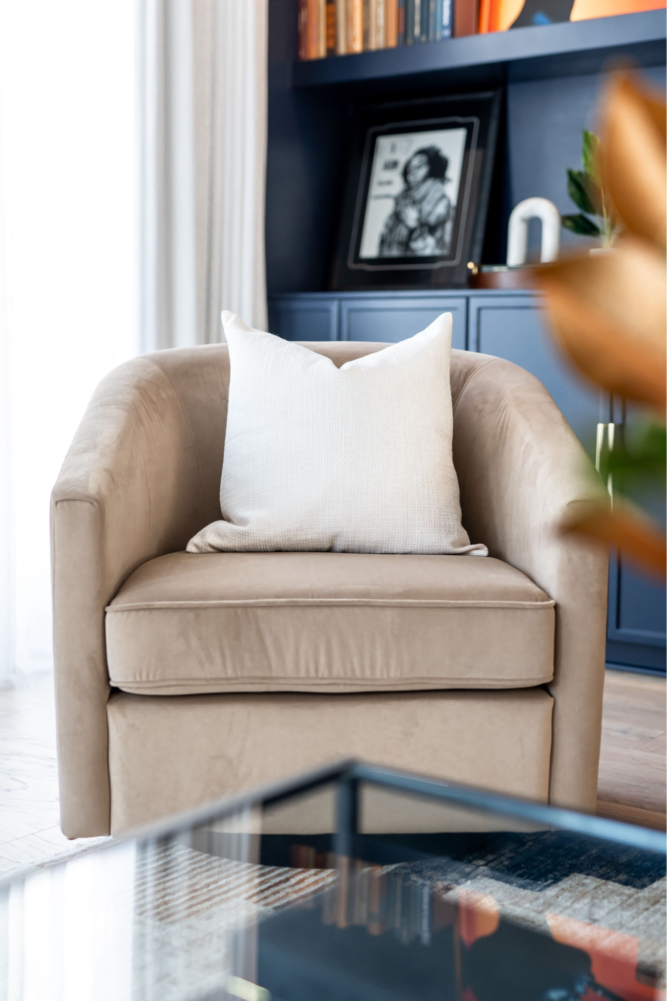 Living room accent swivel chair 

#LTKHome