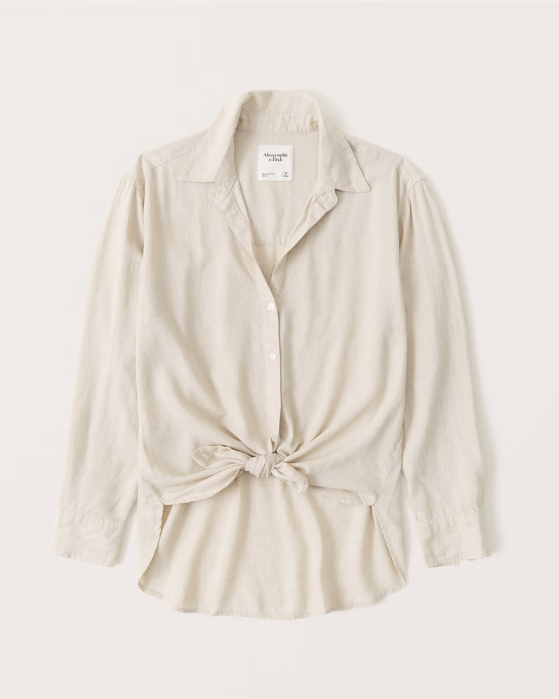 Long-Sleeve Resort Shirt | Abercrombie & Fitch (US)