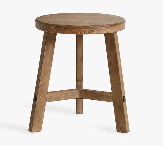 Rustic Farmhouse Round Side Table (23.5") | Pottery Barn (US)