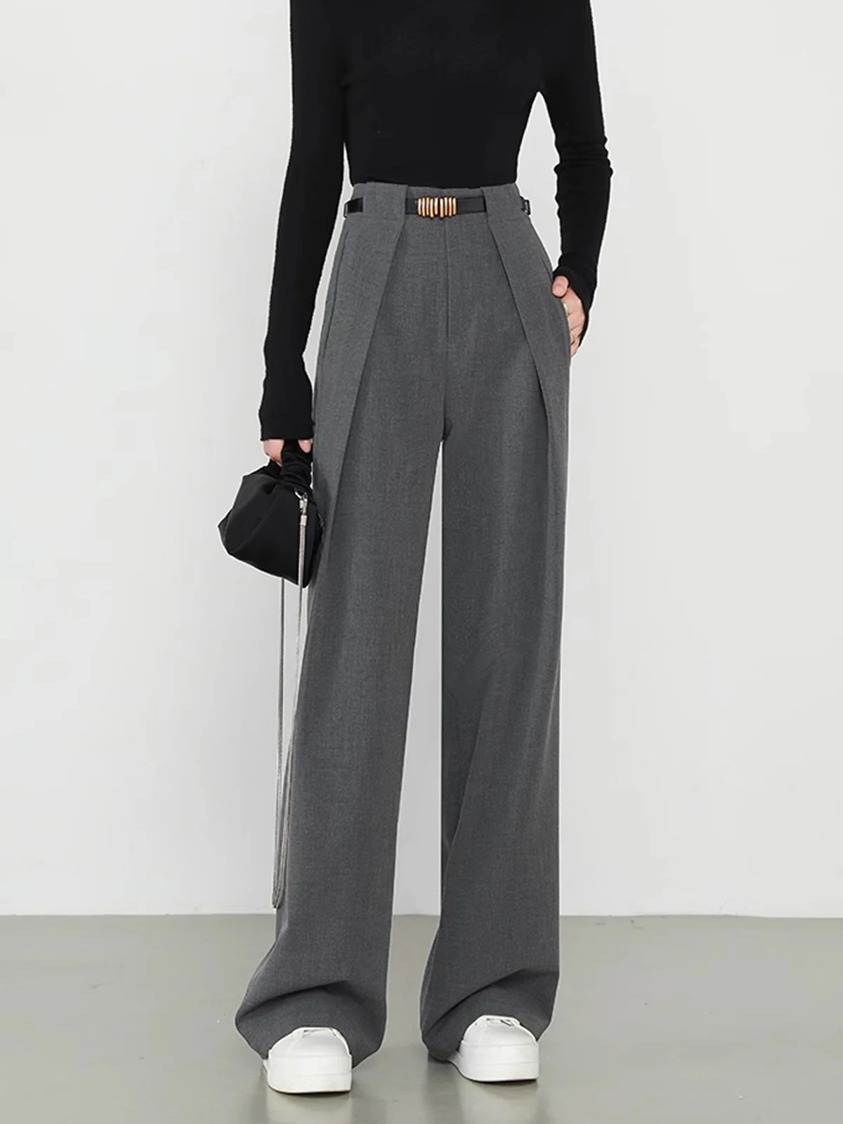 Plain Pockets Straight Pants | Commense