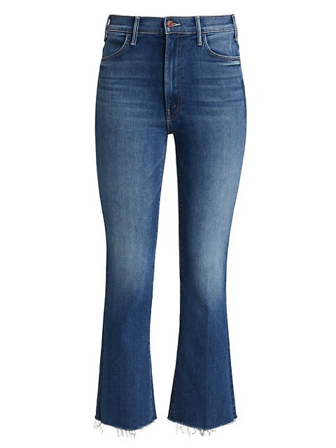 Mother The Hustler Frayed Ankle Jeans | Saks Fifth Avenue
