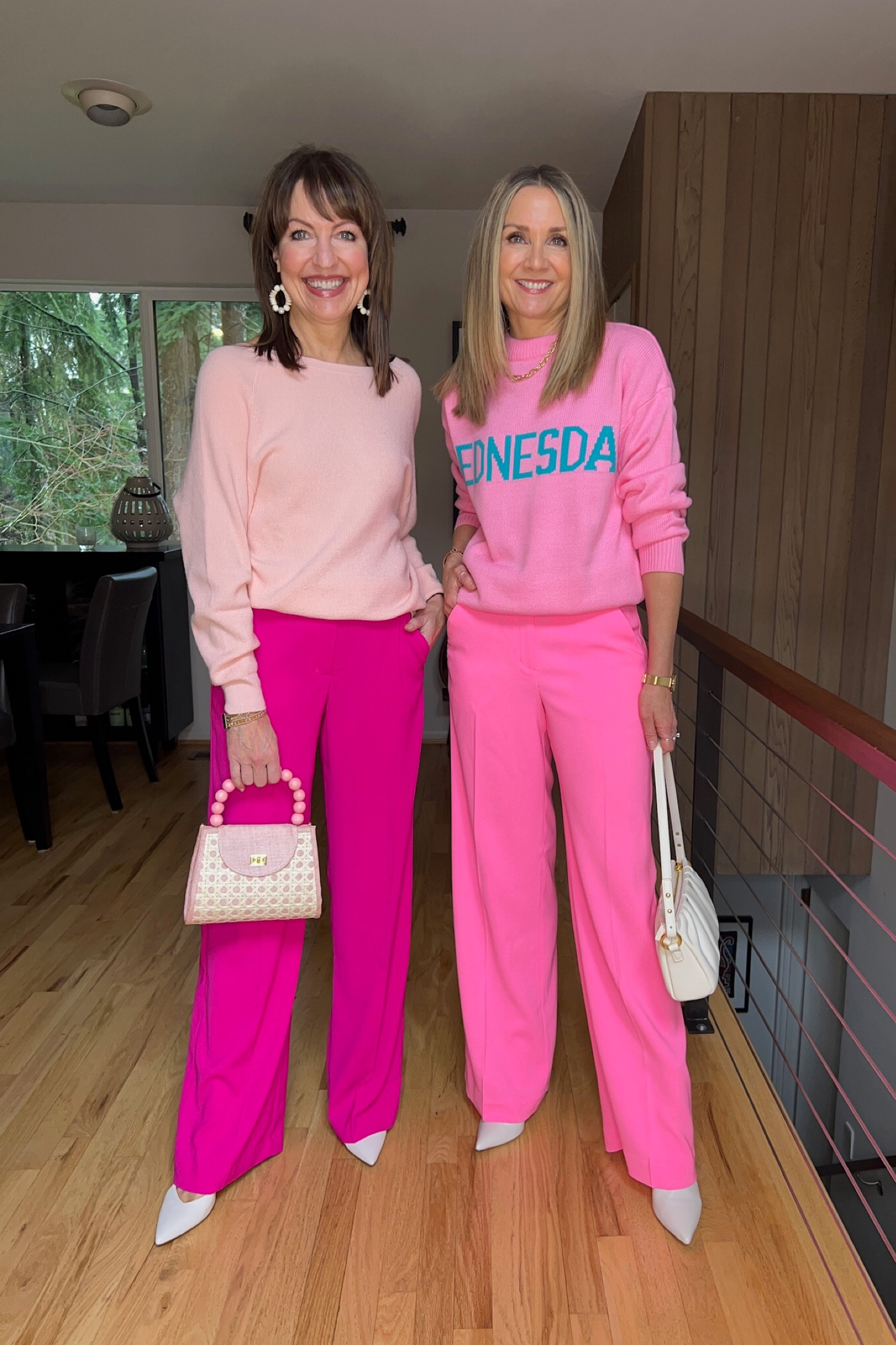 On Wednesdays we wear pink!💗🌸 pink trousers, pink pants, pink sweaters, graphic sweaters, spring outfit, spring sweater, workwear, office outfit, Easter outfit, #ltkspring

#LTKunder100 #LTKworkwear #LTKSeasonal