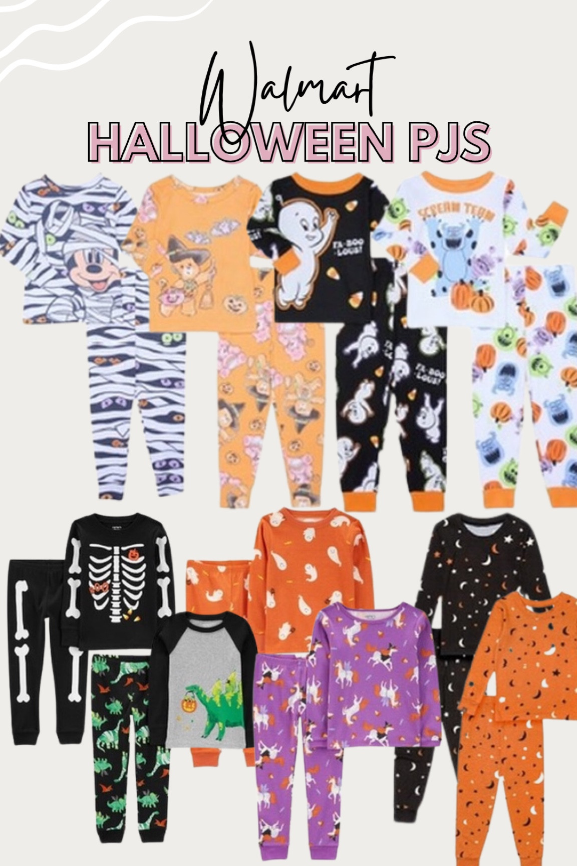 The cutest Halloween pjs and most under $10! 💀👻🎃
