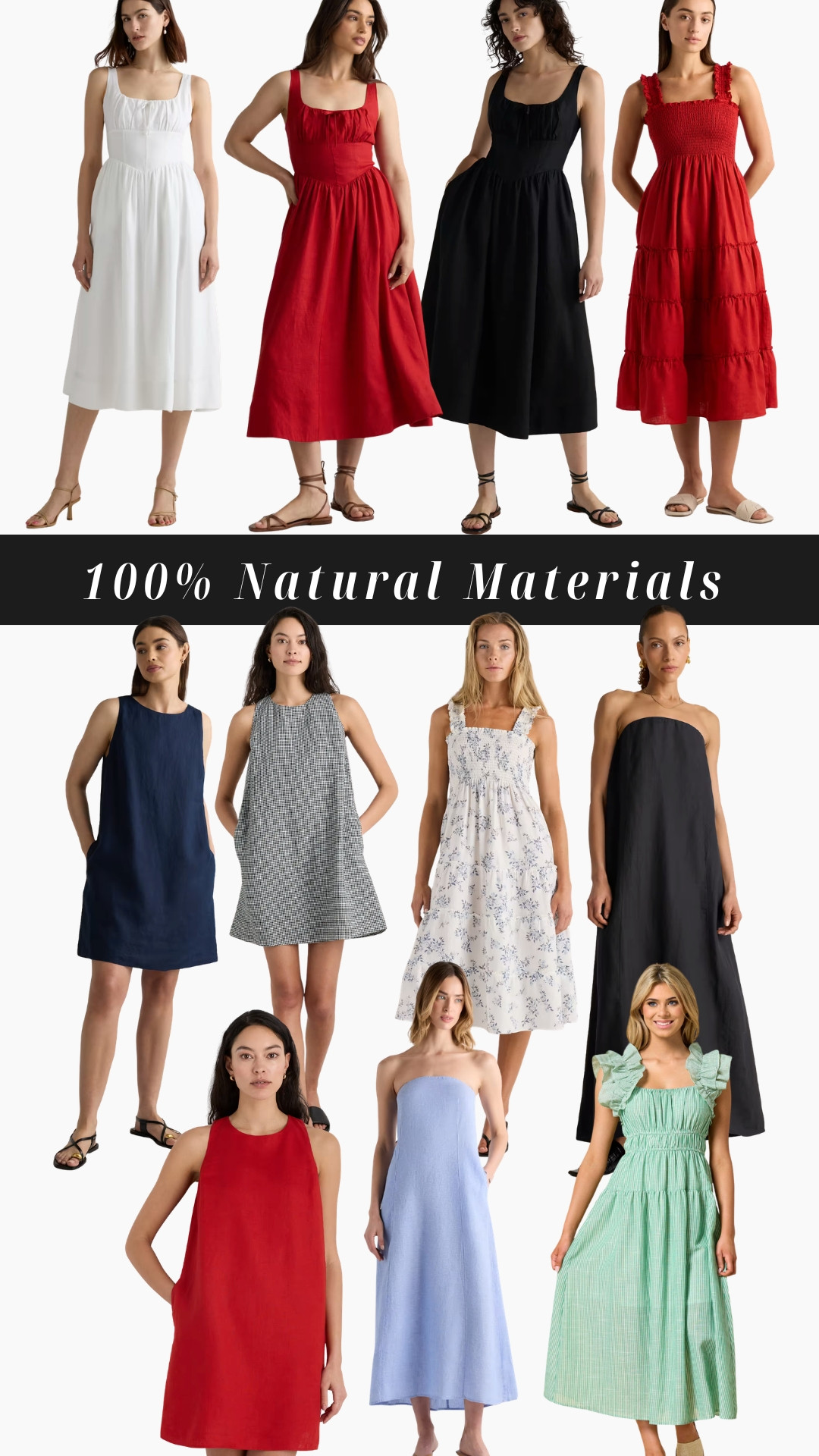 The only way to survive these heatwaves and look cute is to keep it natural when it comes to what you pyt on your body!

Cotton + linen allow your skin to breathe and won't trap sweat/heat.

Linked some gorgeous dresses here, they come in a bunchhh of colors - just be mindful that if your boobs sweat like mone (lol) maybe go for black/multicolor bc I sure did sweat though my pretty blue dress last week.... *sigh*

#LTKgrwm #LTKootd #LTKSeasonal