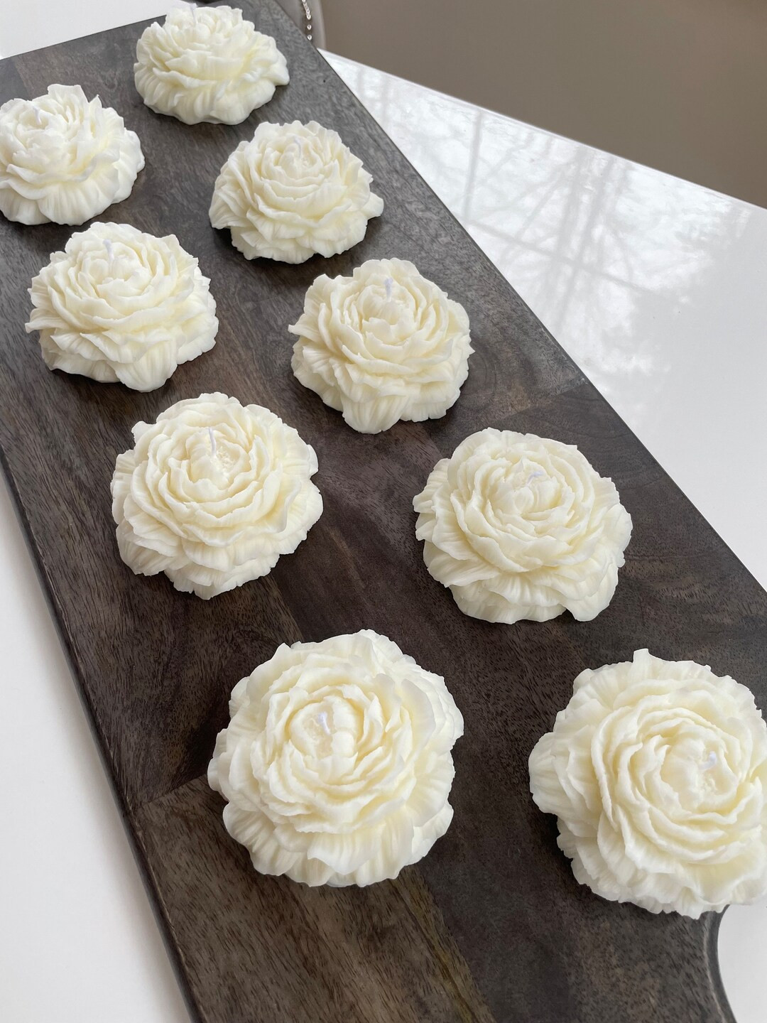 3 x Peony Flower Candle | Blooming Peony Soy Candle | Birthday or Anniversary Gift | Etsy (US)