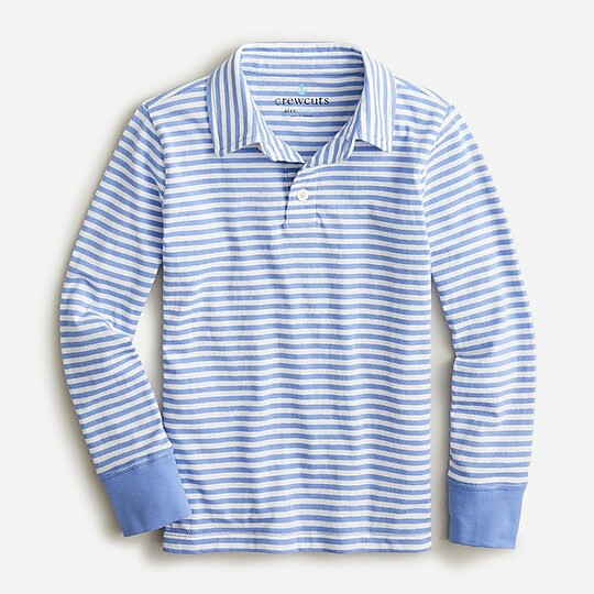 Boys' long-sleeve polo shirt in slim stripe | J. Crew US