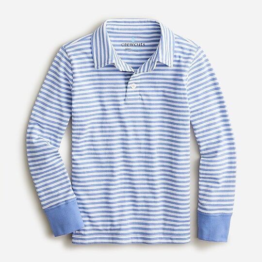 Boys' long-sleeve polo shirt in slim stripe | J.Crew US