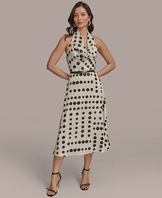 Women's Polka-Dot A-Line Dress | Macy's