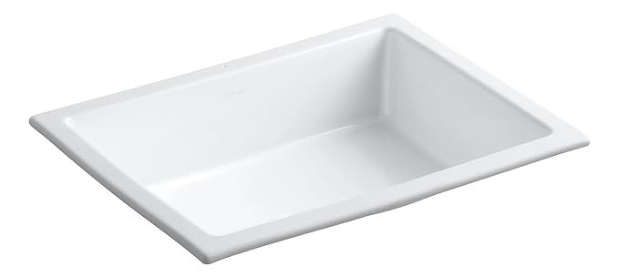 KOHLER K-2882-0 Verticyl Rectangle Undercounter Bathroom Sink, White | Amazon (US)
