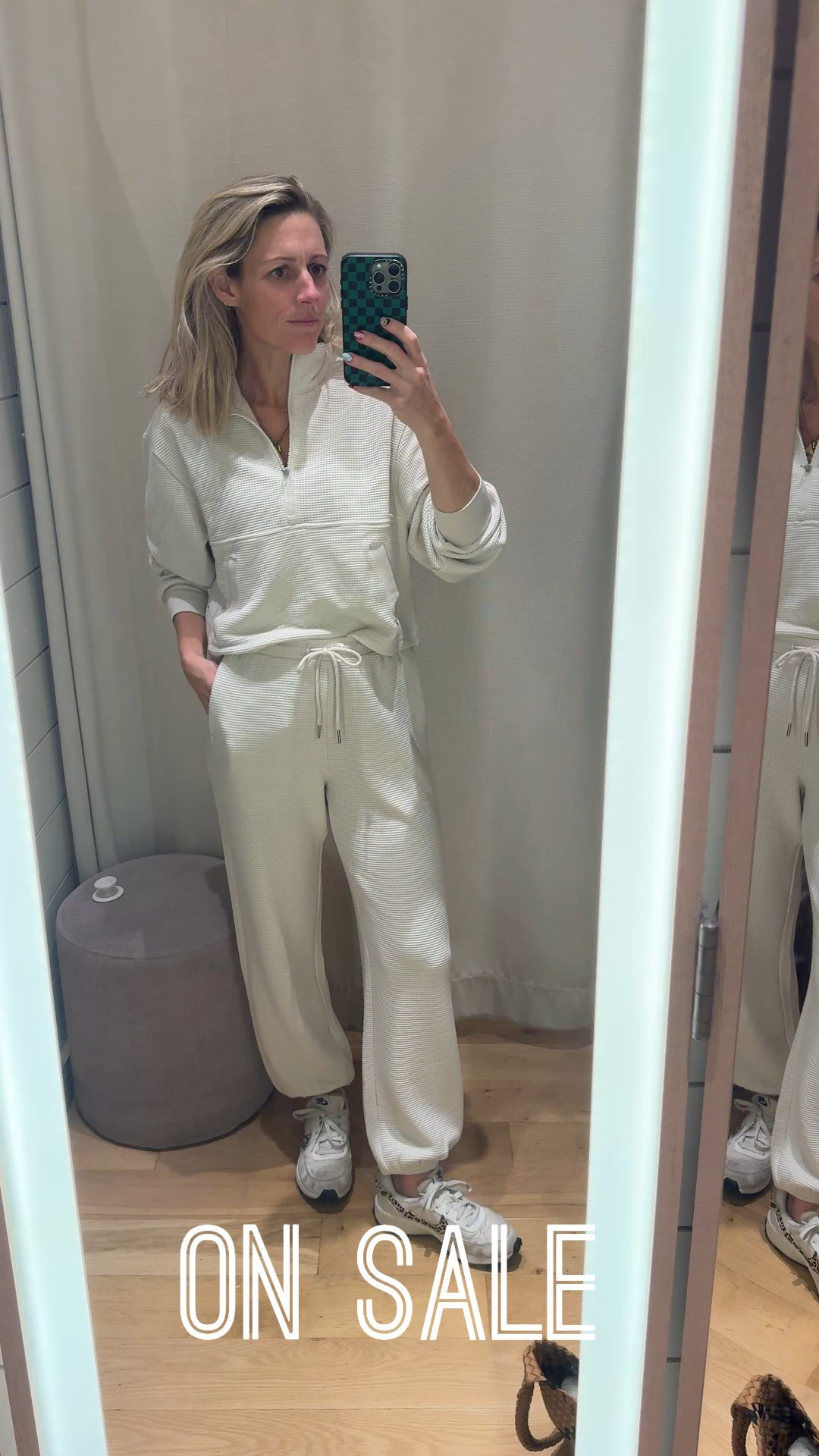 These waffle sets are so comfy and cozy and currently on sale they come in a ton of colors, have a shorts option too, and also a hoodie option.  The fit is super flattering.

#loungeset #MatchingSet #MomOutfit

#LTKmomlife #LTKOver40 #LTKTravel