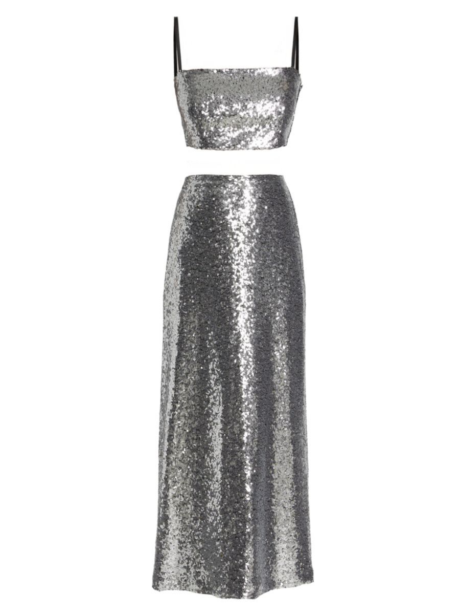 Affie Sequin Two-Piece Skirt Set | Saks Fifth Avenue