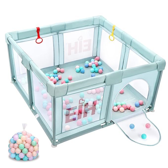 EIH Baby Playpen, Playpen for Babies and Toddlers Indoor & Outdoor Kids Activity Center with 50 O... | Amazon (US)